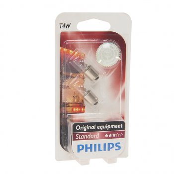 128 р. Лампа 24V T4W BA9s блистер (2шт.) PHILIPS PHILIPS 13929b2  с доставкой в г. Майкоп. Увеличить фотографию 1
