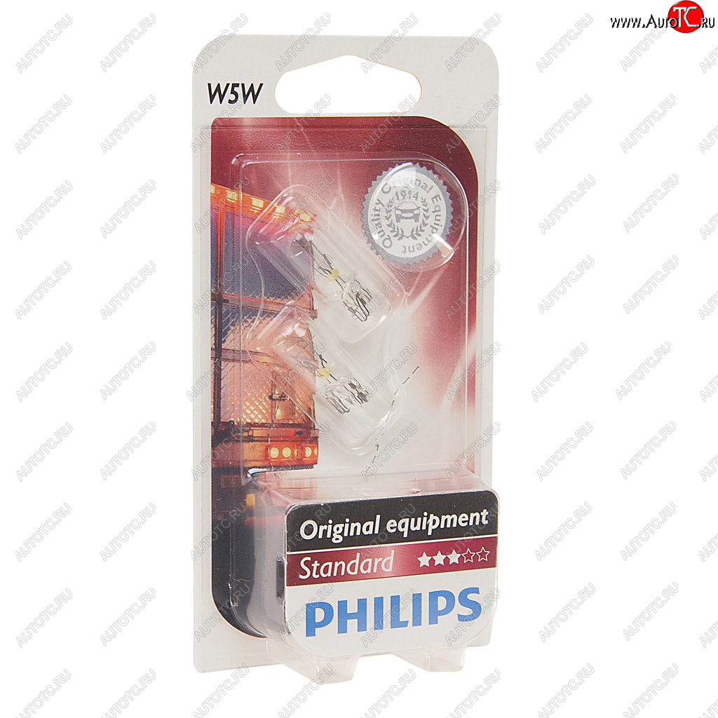 142 р. Лампа 24V W5W T10W W2.1x9.5d блистер (2шт.) PHILIPS PHILIPS 13961b2  с доставкой в г. Майкоп