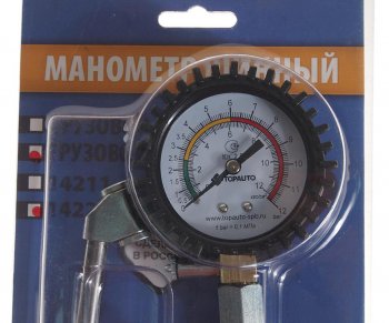 1 099 р. Манометр шинный грузовой автомобиль 12атм. ДРУГ ТОП АВТО ТОП АВТО 14221  с доставкой в г. Майкоп. Увеличить фотографию 2