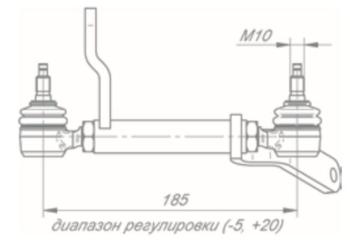 4 899 р. Тяга КАМАЗ-5490 привода КПП задняя в сборе ROSTAR ROSTAR 14401-1703650  с доставкой в г. Майкоп. Увеличить фотографию 2