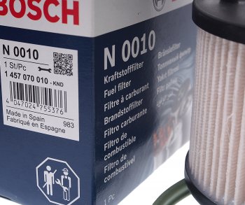 4 299 р. Фильтр топливный VW Touareg (04-) (TDI) AUDI Q7 (06-) BOSCH BOSCH 1457070010 BOSCH 1457070010  с доставкой в г. Майкоп. Увеличить фотографию 2