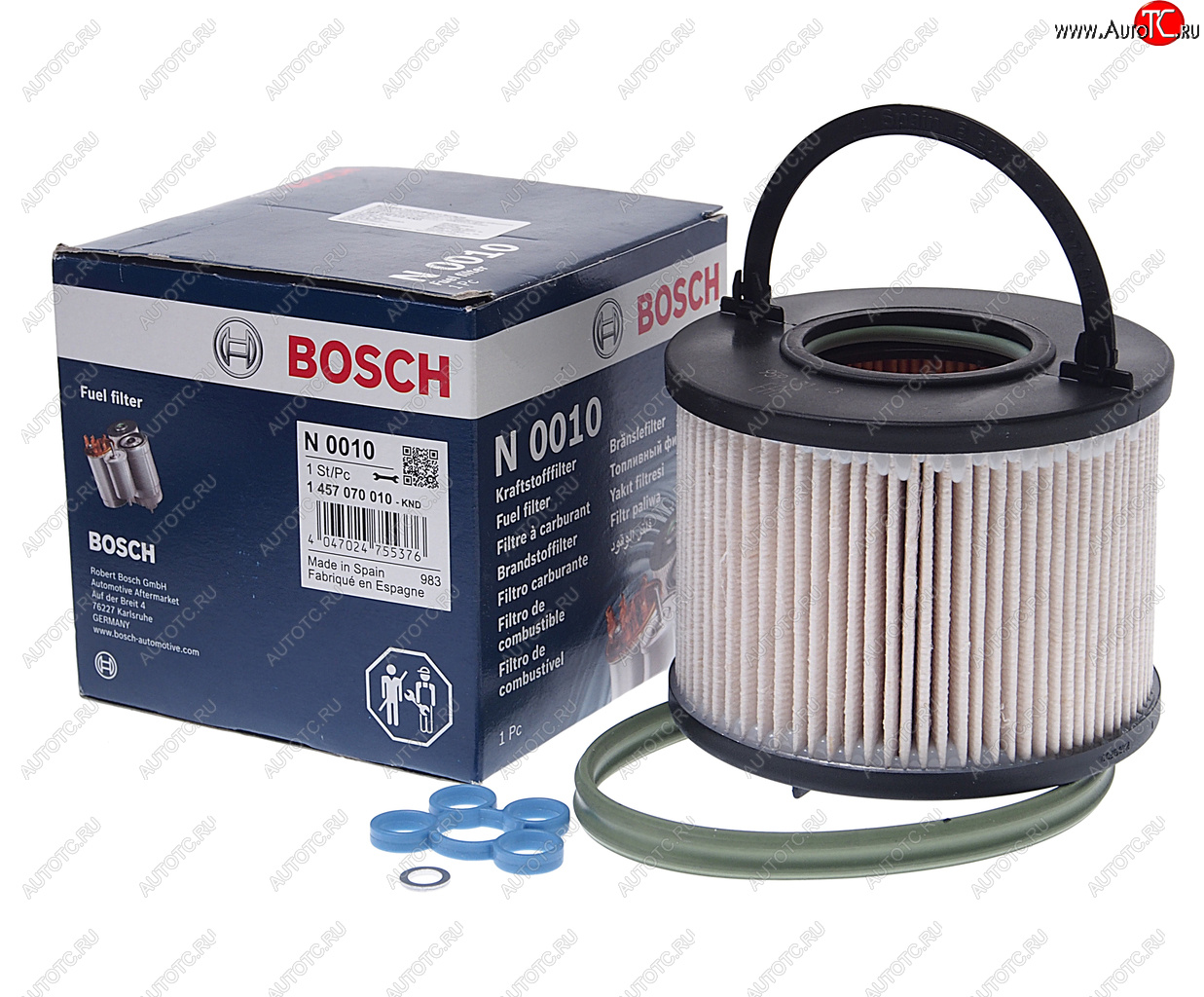 4 299 р. Фильтр топливный VW Touareg (04-) (TDI) AUDI Q7 (06-) BOSCH BOSCH 1457070010 BOSCH 1457070010  с доставкой в г. Майкоп