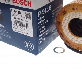 949 р. Фильтр масляный BMW 3 (E46),5 (E39),7 (E38),X5 (E53) LAND ROVER Range Rover 3 (02-) (DTDI) BOSCH BOSCH 1457429118  с доставкой в г. Майкоп. Увеличить фотографию 2