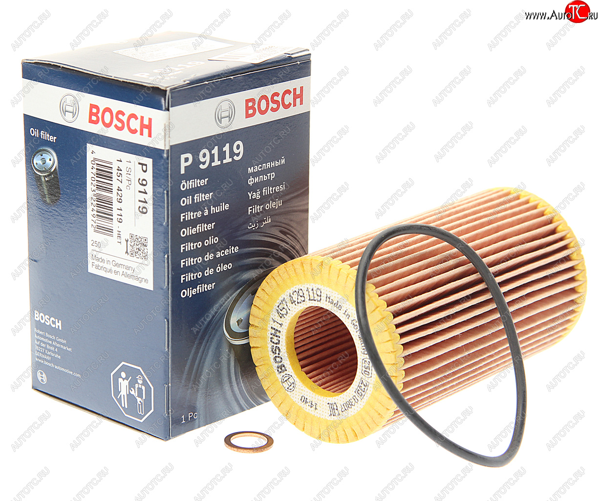 639 р. Фильтр масляный BMW 1 (E87),3 (E46,E90,E91),7 (E65) BOSCH BOSCH 1457429119 BOSCH 1457429119  с доставкой в г. Майкоп