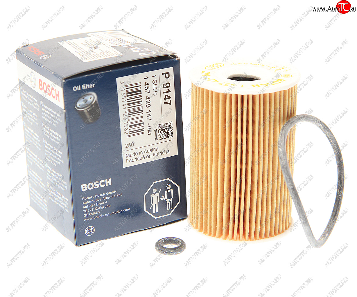 529 р. Фильтр масляный MERCEDES A (W168),Vaneo (W414) BOSCH BOSCH 1457429147  с доставкой в г. Майкоп
