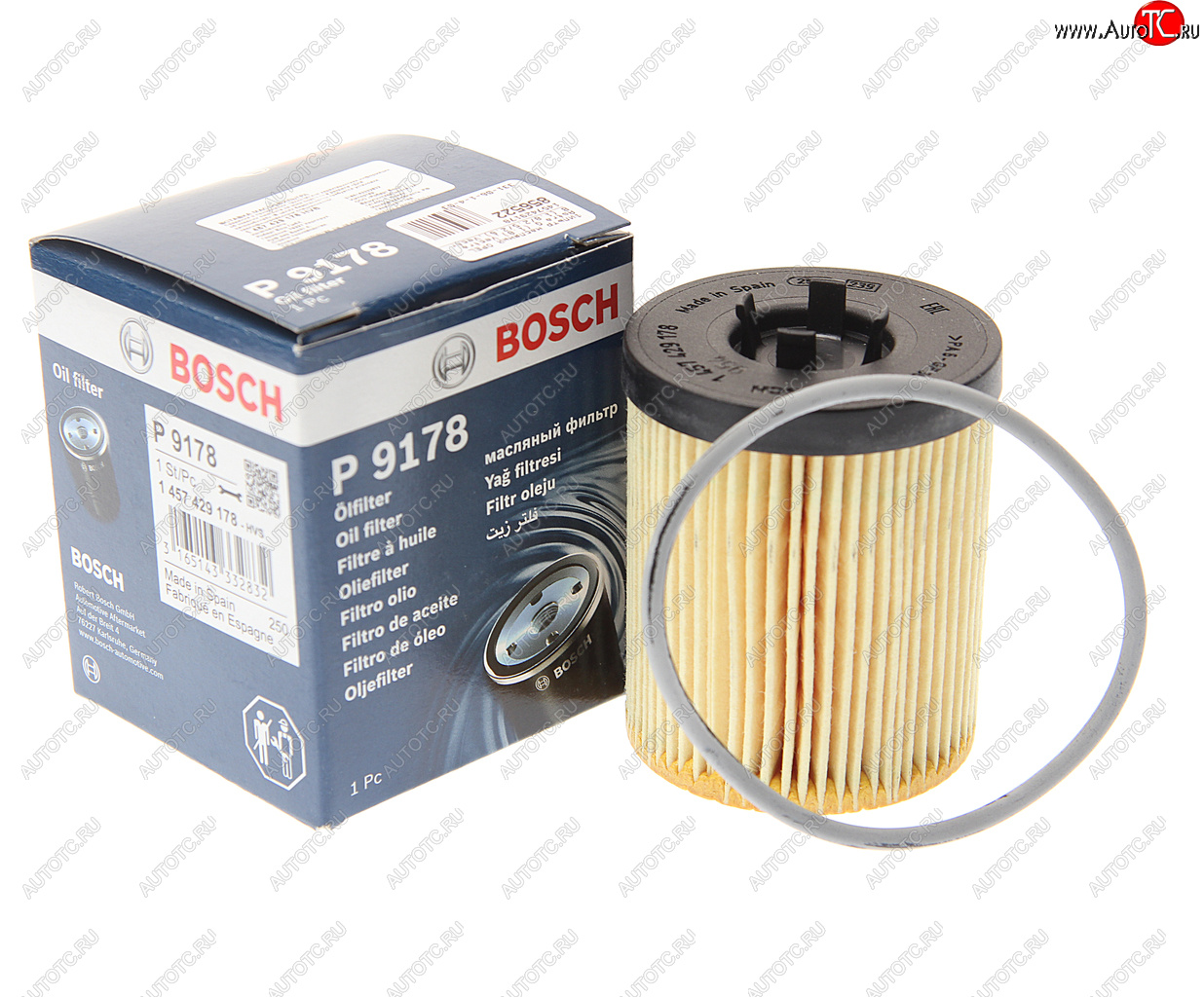 649 р. Фильтр масляный OPEL Astra G (1.8),Vectra B (1.8/2.5/2.6),Vectra C (3.2) BOSCH BOSCH 1457429178 BOSCH 1457429178  с доставкой в г. Майкоп