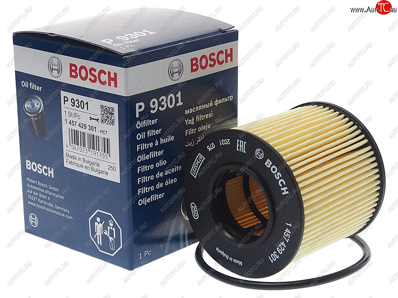 699 р. Фильтр масляный VW Polo (02-09) AUDI A3 (03-13) (1.41.6) SKODA Octavia (04-08) (1.6) BOSCH BOSCH 1457429301  с доставкой в г. Майкоп