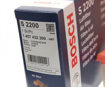 769 р. Фильтр воздушный PEUGEOT 406 (00-04) CITROEN C5 (01-04) BOSCH BOSCH 1457432200  с доставкой в г. Майкоп. Увеличить фотографию 2