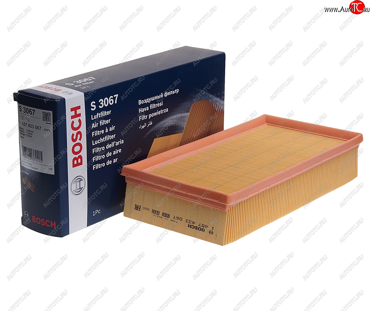 1 599 р. Фильтр воздушный BMW X5 (E53) BOSCH BOSCH 1457433067 BOSCH 1457433067  с доставкой в г. Майкоп