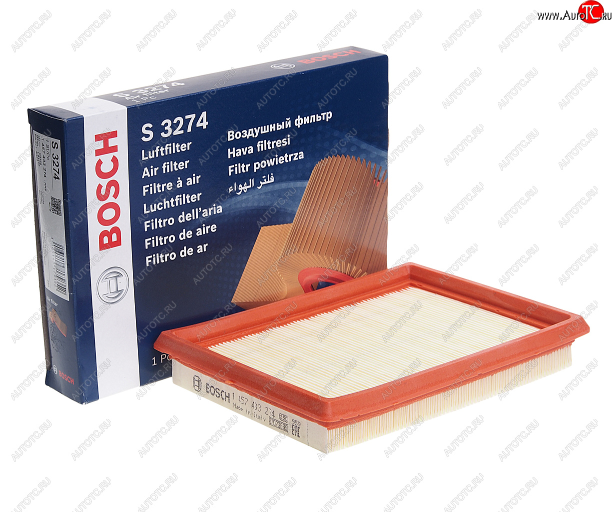 589 р. Фильтр воздушный NISSAN Juke (1.6),X-Trail (T31) (2.5) BOSCH BOSCH 1457433274 BOSCH 1457433274  с доставкой в г. Майкоп