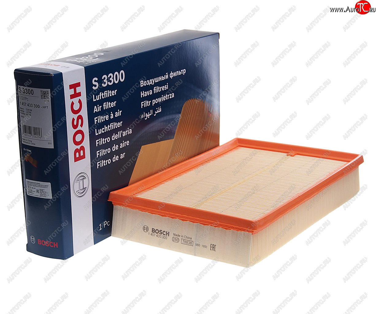 1 449 р. Фильтр воздушный VOLVO S60,S80,XC70 (00-) BOSCH BOSCH 1457433300  с доставкой в г. Майкоп