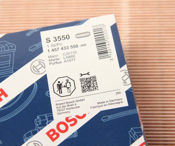 1 499 р. Фильтр воздушный ROVER 75 (99-05) (1.8 T1.82.02.5) BOSCH BOSCH 1457433550  с доставкой в г. Майкоп. Увеличить фотографию 2