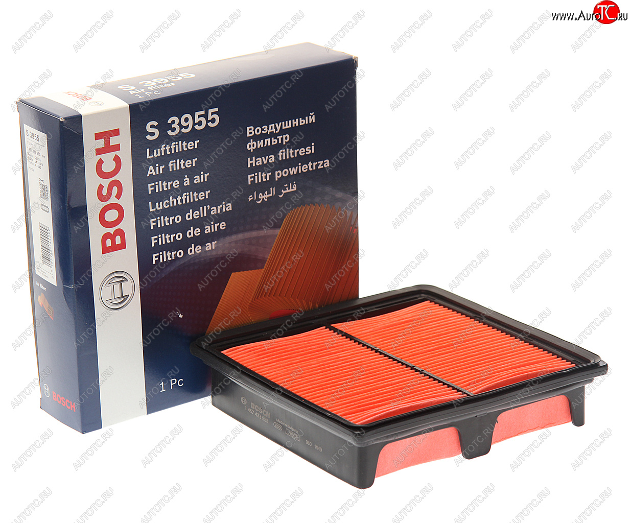1 069 р. Фильтр воздушный HONDA Civic (95-) BOSCH BOSCH 1457433955 BOSCH 1457433955  с доставкой в г. Майкоп