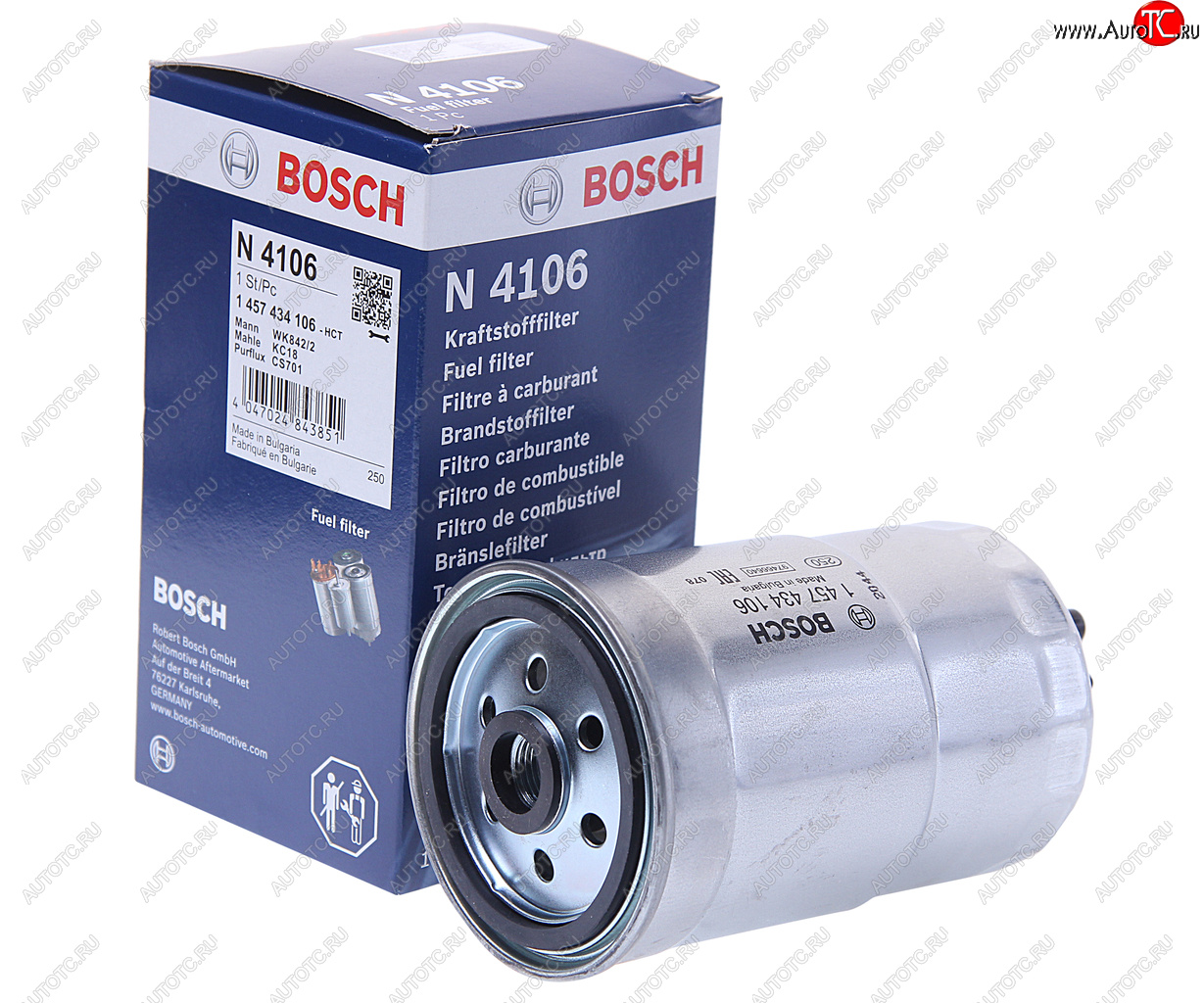 1 759 р. Фильтр топливный УАЗ тонкой отчистки ЗМЗ-514 (гайка) BOSCH BOSCH 1457434106  с доставкой в г. Майкоп
