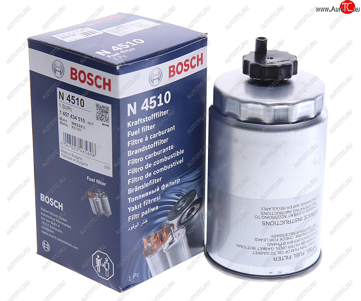 1 659 р. Фильтр топливный HYUNDAI Porter 2 дв.D4CB,Tucson (2.0 D) KIA Ceed,Sportage (2.0 D) BOSCH BOSCH 1457434510 BOSCH 1457434510  с доставкой в г. Майкоп