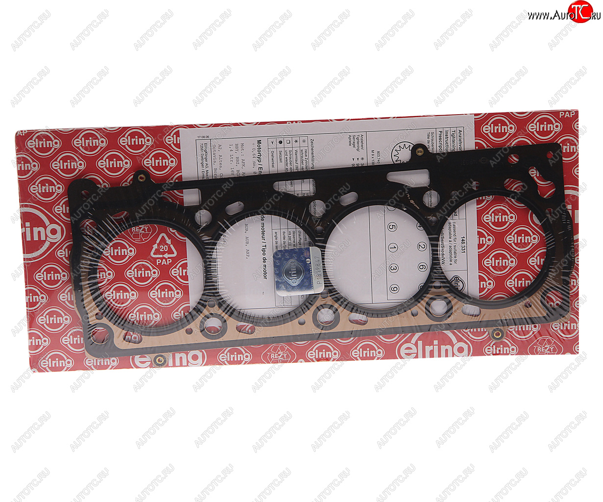3 699 р. Прокладка головки блока VW AUDI A2 (00-05) SKODA Octavia (00-10) ELRING ELRING 148.331  с доставкой в г. Майкоп