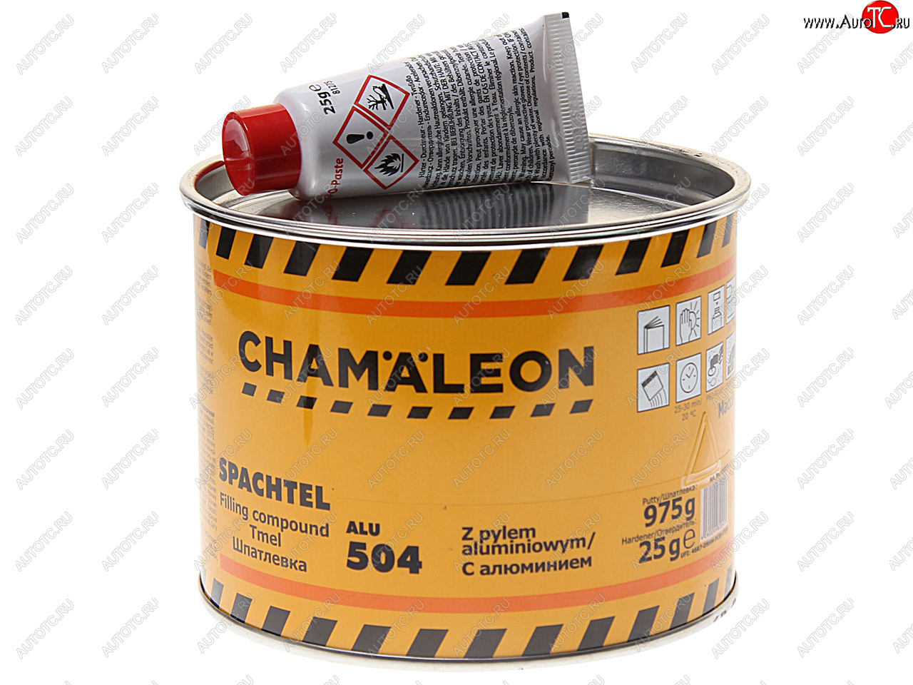 1 189 р. Шпатлевка с алюминиевым наполнителем 1кг CHAMAELEON CHAMAELEON 15045  с доставкой в г. Майкоп