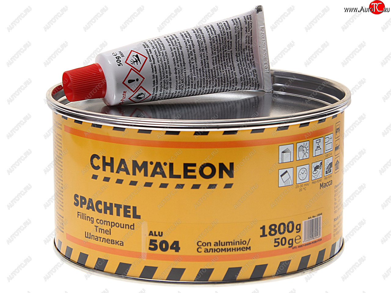 1 669 р. Шпатлевка с алюминиевым наполнителем 1.85кг CHAMAELEON CHAMAELEON 15046  с доставкой в г. Майкоп