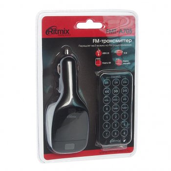 589 р. Модулятор FM плеер RITMIX RITMIX 15118383  с доставкой в г. Майкоп. Увеличить фотографию 1
