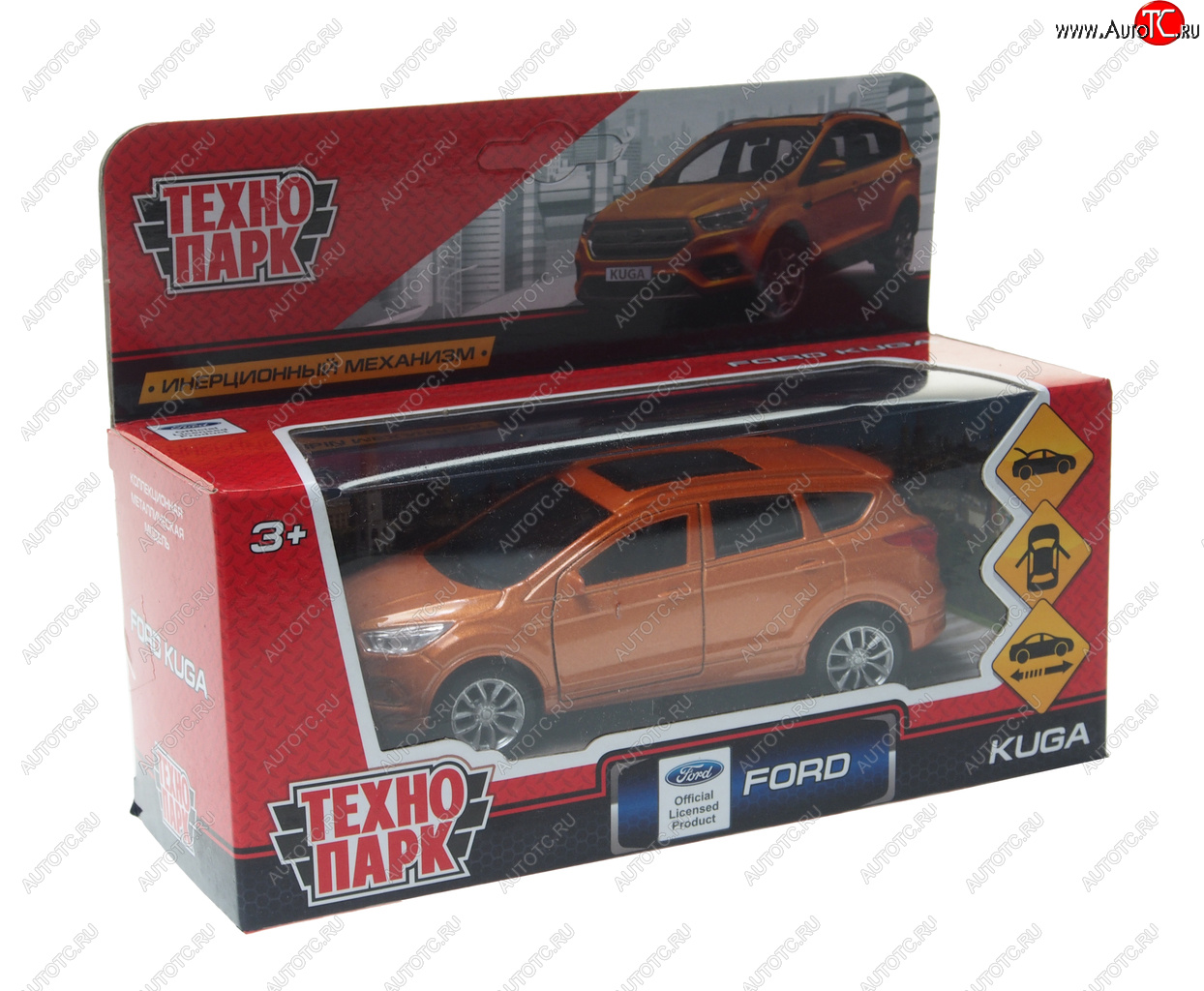 819 р. Модель автомобиля FORD Kuga металлическая ТЕХНОПАРК ТЕХНОПАРК 156667156674156643 ТЕХНОПАРК 156667156674156643  с доставкой в г. Майкоп