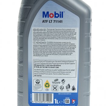 1 799 р. Масло трансмиссионное ATF LT 71141 псинт.1л КПП автомат MOBIL MOBIL 157324  с доставкой в г. Майкоп. Увеличить фотографию 2