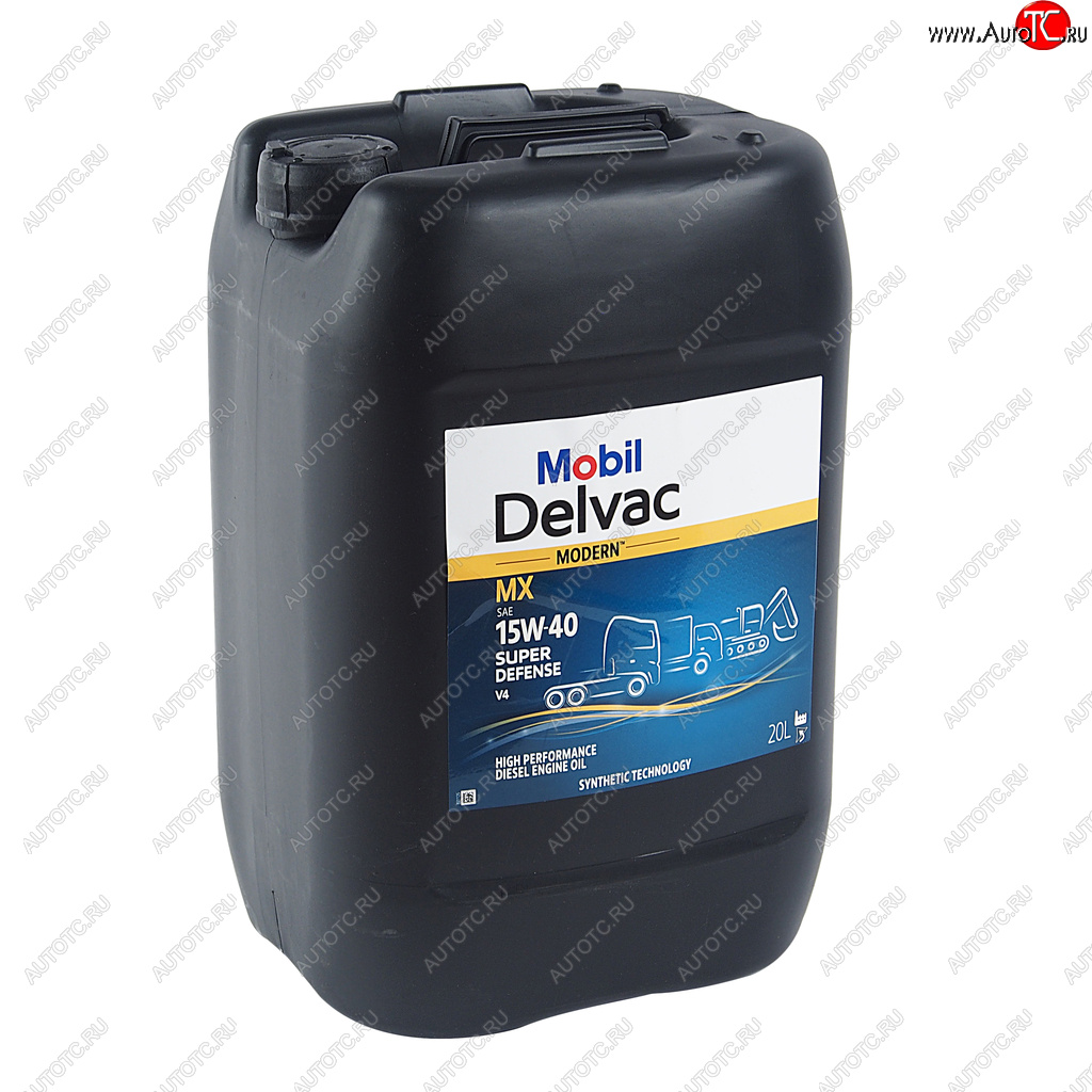 10 899 р. Масло дизельное DELVAC Modern 15W40 Super Defense V4 псинт.20л MOBIL MOBIL 157336  с доставкой в г. Майкоп