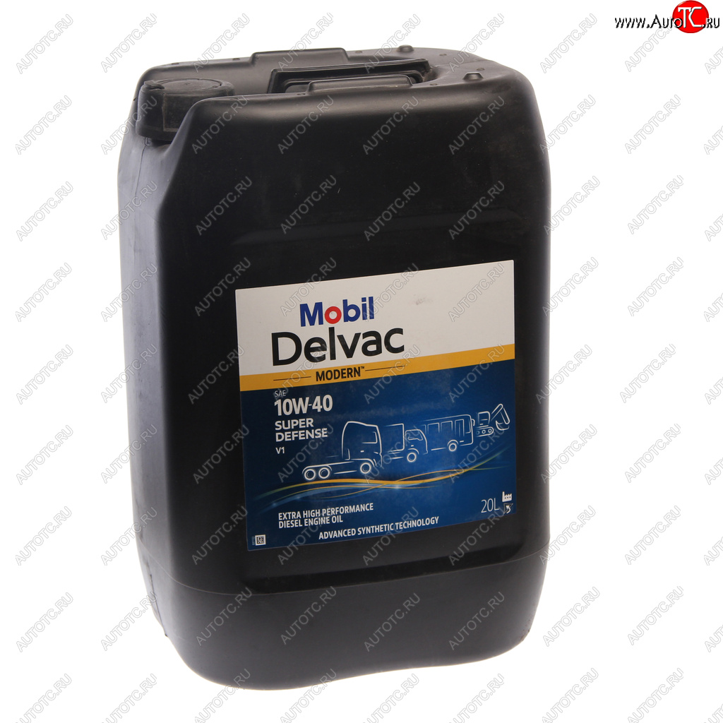 14 949 р. Масло дизельное DELVAC Modern 10W40 Super Defense V1 синт.20л MOBIL MOBIL 157342  с доставкой в г. Майкоп