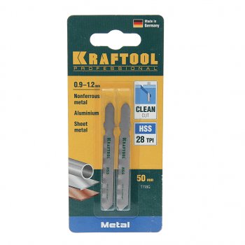 264 р. Пилка для лобзика набор 2шт. металл 50мм KRAFTOOL KRAFTOOL 159551-0,9  с доставкой в г. Майкоп. Увеличить фотографию 1