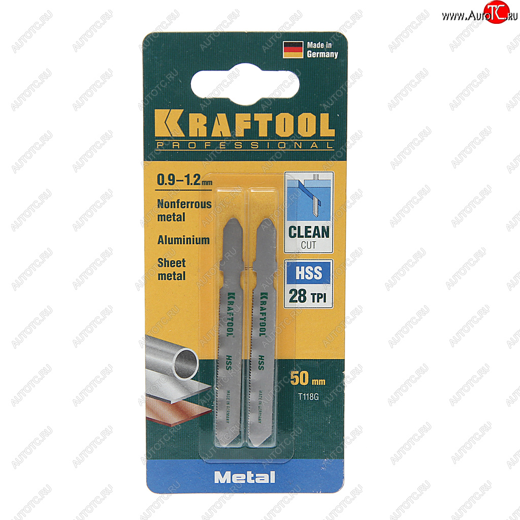 264 р. Пилка для лобзика набор 2шт. металл 50мм KRAFTOOL KRAFTOOL 159551-0,9  с доставкой в г. Майкоп