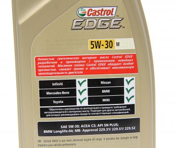1 899 р. Масло моторное EDGE M 5W30 синт.1л CASTROL CASTROL 15c452  с доставкой в г. Майкоп. Увеличить фотографию 2