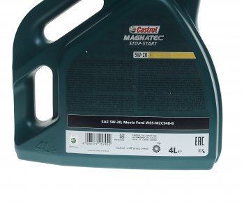 5 449 р. Масло моторное MAGNATEC STOP START 5W20 синт.4л CASTROL CASTROL 15cc4a  с доставкой в г. Майкоп. Увеличить фотографию 3