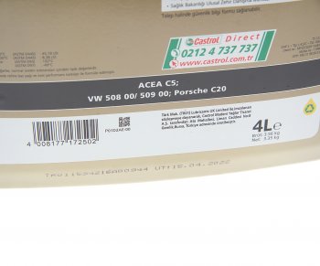 6 699 р. Масло моторное EDGE Professional LL IV FE 0W20 синт.4л CASTROL CASTROL 15e94f  с доставкой в г. Майкоп. Увеличить фотографию 2