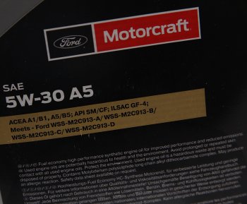 4 999 р. Масло моторное FORD 5W30 синт.5л OE FORD 15f1cf  с доставкой в г. Майкоп. Увеличить фотографию 2