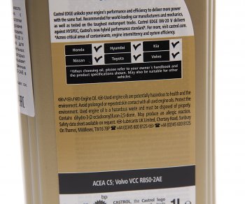 2 099 р. Масло моторное EDGE V 0W20 синт.1л CASTROL CASTROL 15f706  с доставкой в г. Майкоп. Увеличить фотографию 2