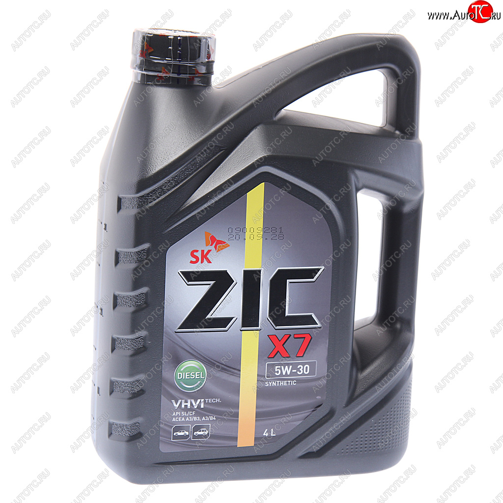 3 399 р. Масло дизельное Х7 DIESEL SLCFA3B3A3B4 5W30 синт.4л ZIC ZIC 162610  с доставкой в г. Майкоп