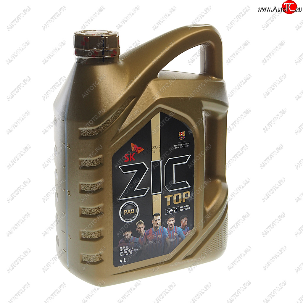 6 599 р. Масло моторное ZIC TOP C5 0W20 синт.4л ZIC ZIC 162679  с доставкой в г. Майкоп
