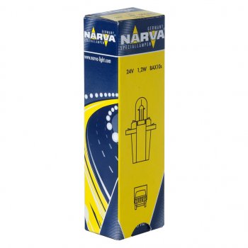 90 р. Лампа 24V 1.2W BAX8.3d1.35 серый патрон Plastic Base NARVA NARVA 170383000  с доставкой в г. Майкоп. Увеличить фотографию 1