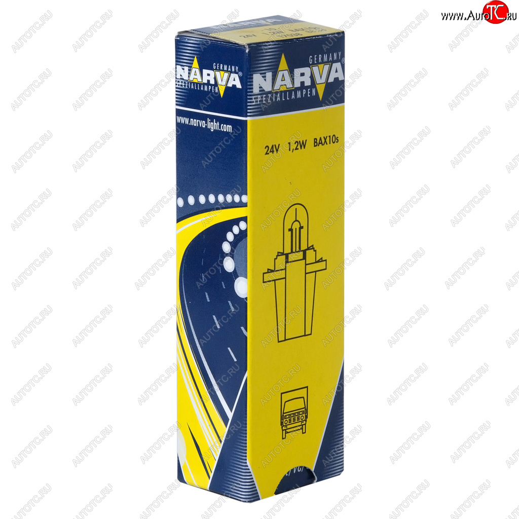 90 р. Лампа 24V 1.2W BAX8.3d1.35 серый патрон Plastic Base NARVA NARVA 170383000  с доставкой в г. Майкоп
