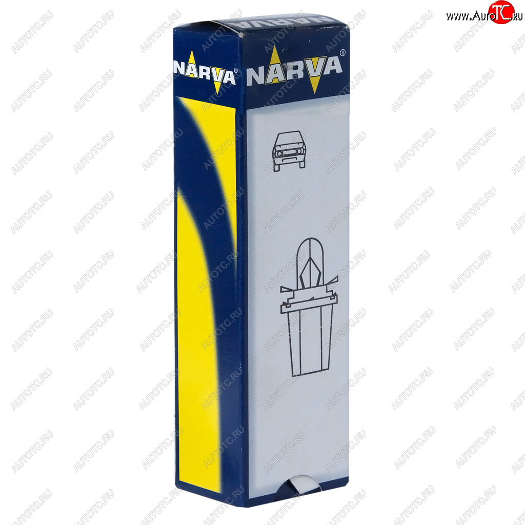 76 р. Лампа 24V 1.2W BAX8.5d2 серый патрон Plastic Base NARVA NARVA 170393000  с доставкой в г. Майкоп