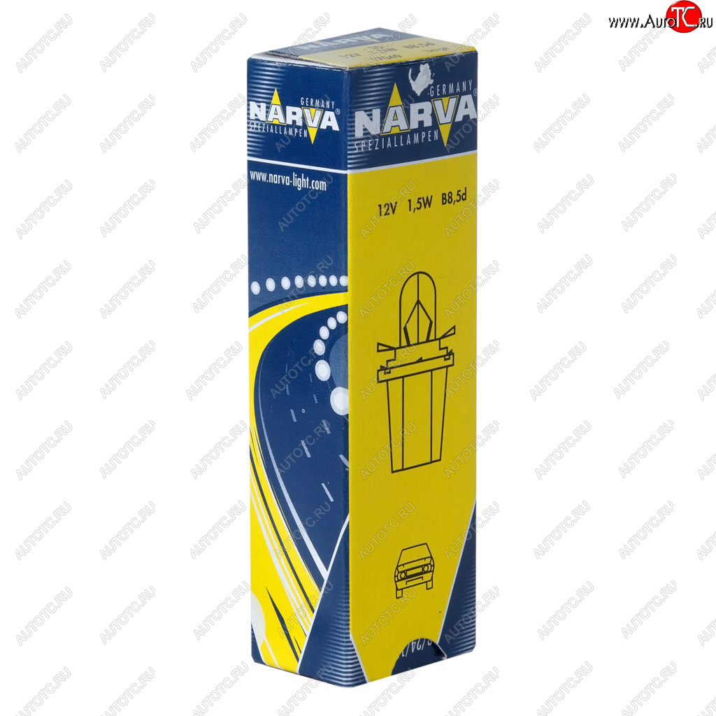 77 р. Лампа 12V 1.5W B8.5d бежевый патрон Plastic Base NARVA NARVA 170493000  с доставкой в г. Майкоп
