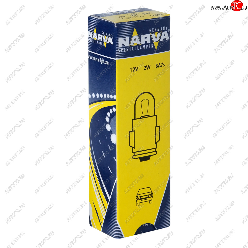 47 р. Лампа 12V T2W BA7s NARVA NARVA 170513000  с доставкой в г. Майкоп
