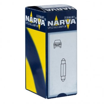 73 р. Лампа 12V C3W SV8.5 28мм Festoon NARVA NARVA 170943000  с доставкой в г. Майкоп. Увеличить фотографию 1