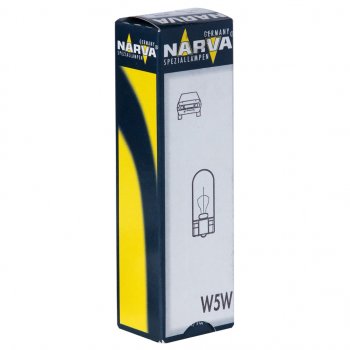 31 р. Лампа 12V W5W T10 W2.1x9.5d NARVA NARVA 171773000  с доставкой в г. Майкоп. Увеличить фотографию 1