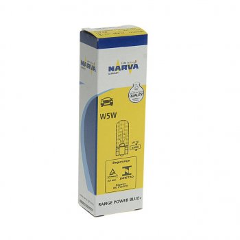 112 р. Лампа 12V W5W T10 W2.1x9.5d Range Power Blue+ NARVA NARVA 171893000  с доставкой в г. Майкоп. Увеличить фотографию 2