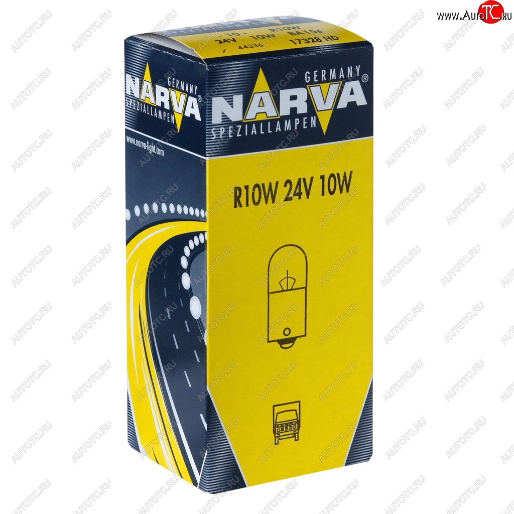 54 р. Лампа 24V R10W BA15s Heavy Duty NARVA NARVA 173283000  с доставкой в г. Майкоп