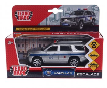 819 р. Модель автомобиля CADILLAC Escalade металлическая ТЕХНОПАРК ТЕХНОПАРК 176009176023176030 ТЕХНОПАРК 176009176023176030  с доставкой в г. Майкоп. Увеличить фотографию 2