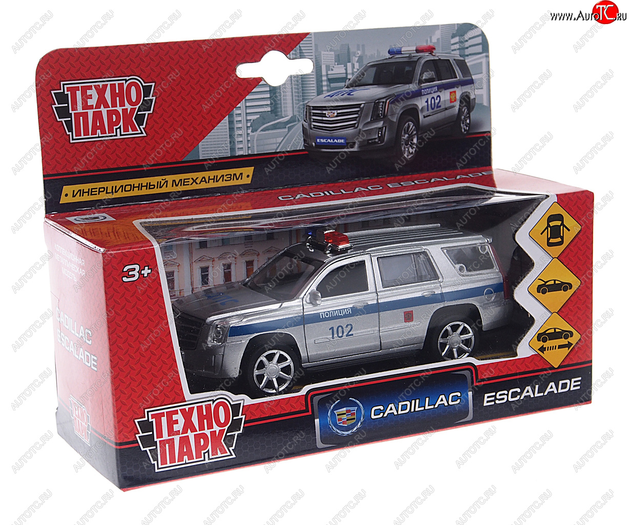 819 р. Модель автомобиля CADILLAC Escalade металлическая ТЕХНОПАРК ТЕХНОПАРК 176009176023176030 ТЕХНОПАРК 176009176023176030  с доставкой в г. Майкоп