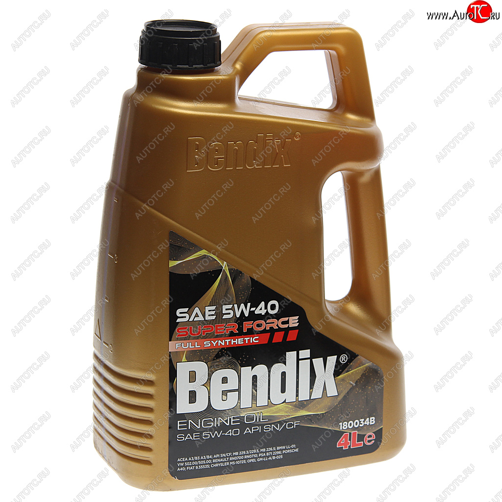 2 699 р. Масло моторное SUPER FORCE 5W40 синт.4л BENDIX BENDIX 180034b  с доставкой в г. Майкоп