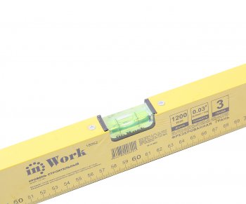 1 099 р. Уровень строительный 1200мм 3 глазка IN WORK IN WORK 18062  с доставкой в г. Майкоп. Увеличить фотографию 2