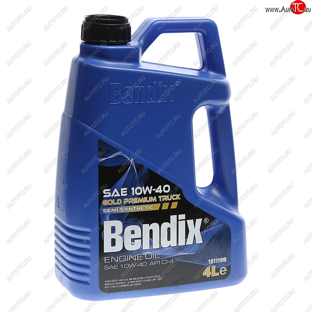 2 479 р. Масло дизельное GOLD PREMIUM TRUCK CI-4 10W40 п/синт.4л BENDIX BENDIX 181119b BENDIX 181119b  с доставкой в г. Майкоп
